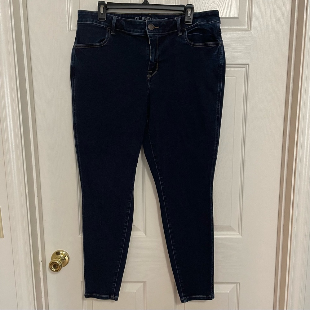 👖Maurices Mid-Rise Dark Wash Jeggings Jeans XL